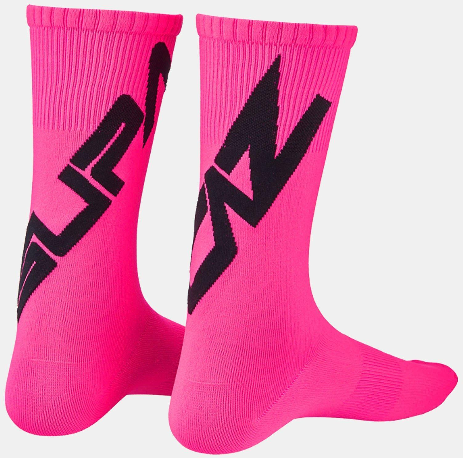 Supacaz SupaSox Twisted Socks Black/Neon Pink L (43-45)